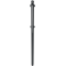 Sikkerhedsgel�nder / | afgr�nsningsgel�ndere | Fast stolpe til top- og kvartb�jet stang til indst�bning i beton | Hj�rnestolpe til top- og kvartb�jet stang | varmgalvaniseret og lakeret (RAL 7016)